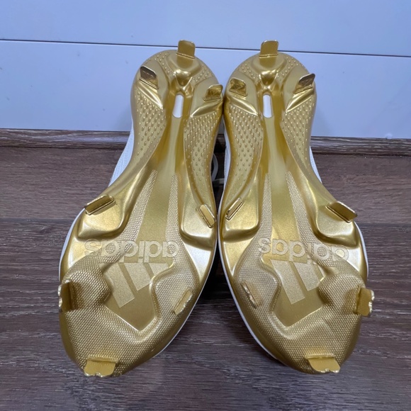 Adidas PureHustle 3 Elite Softball Cleats Womens Size 8 Off White/Gold Metal - Picture 10 of 10